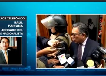 Raúl Pariona, abogado del Partido Nacionalista, manifestó que el requerimiento de disolver el partido es ilegal